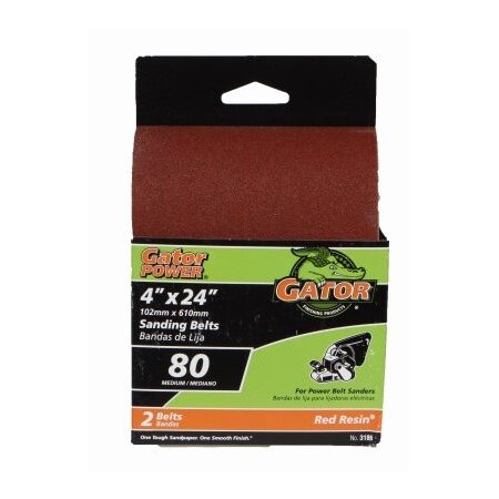 4x24 80G Sand Belt, 2PK